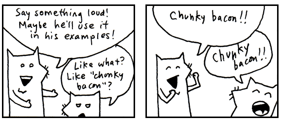 Cartoon Foxes and their Chunky Bacon